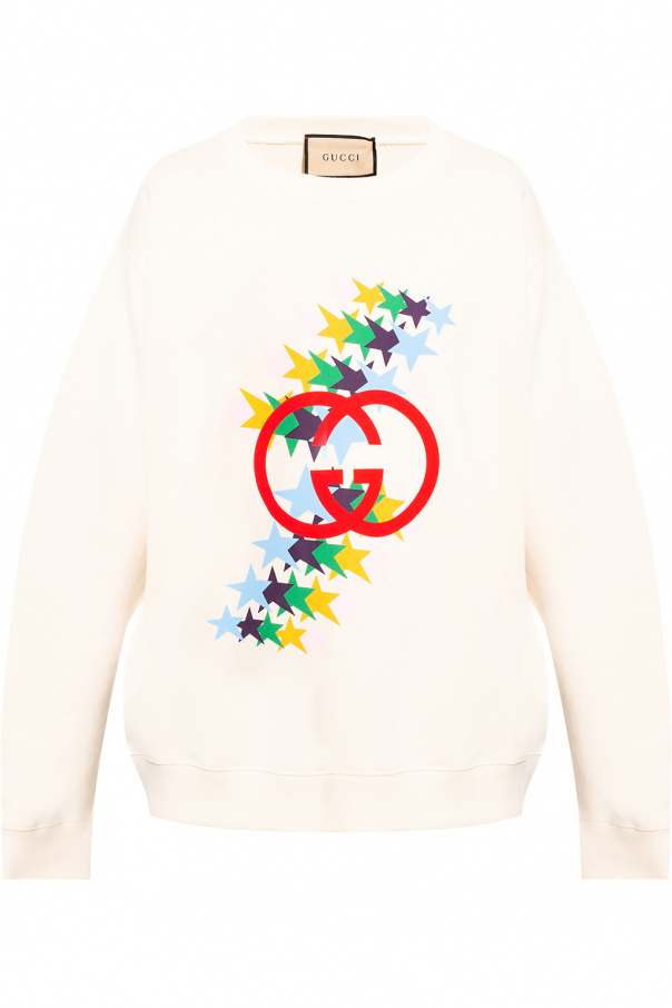 Gucci sweatshirt cream on sale